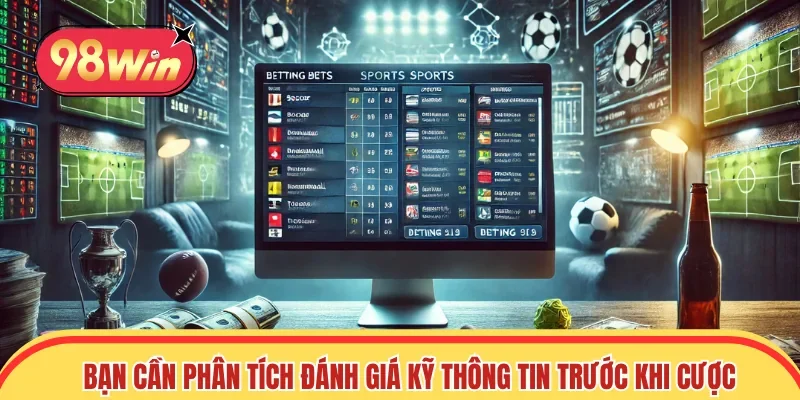 Bạn cần phân tích tính toán kỹ trước khi cược